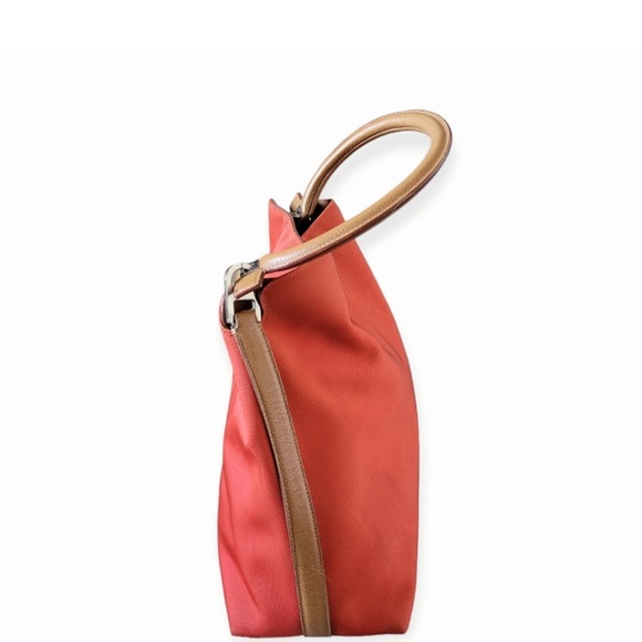 Salvatore Ferragamo Shoulder Bag Orange GUC - Picture 7 of 12